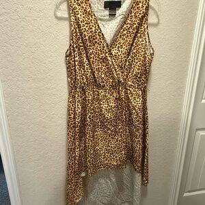 Kardashian Kollection Animal Print High Low Dress size XL